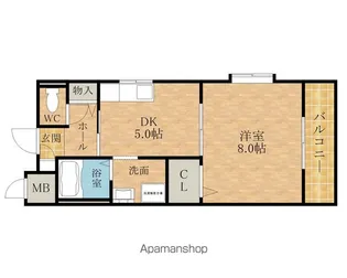 ピュアフレグランス【301号室】の間取り