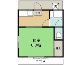 第二中徳荘【101号室】の間取り