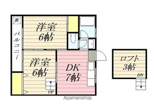シティベール山下八番館【201号室】の間取り