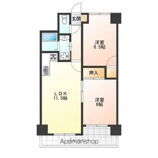 黒川ターミナルハイツ【8階】の間取り