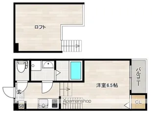 ハーモニーテラス土井Ⅱ【2階】の間取り
