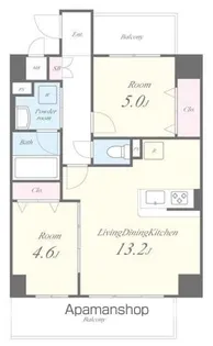エルデ国立【4階】の間取り