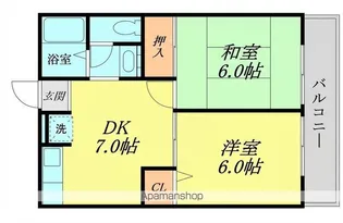パストラルⅠ・Ⅱ【Ⅱ102号室】の間取り