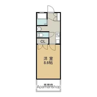 レークハヤⅢ【1階】の間取り