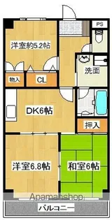 バードウェルマンション【4階】の間取り