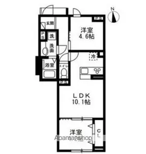 BONHEUR【102号室】の間取り