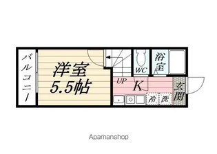 アズーロ港南中央【1階】の間取り