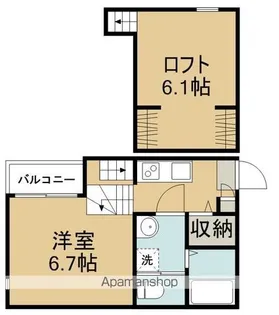 WOOD HOUSE 穀町【1階】の間取り