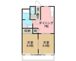 ハイツチェリーコート【1階】の間取り