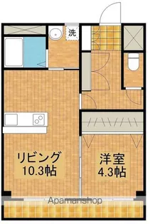 テンダーマンションⅢ【406号室】の間取り