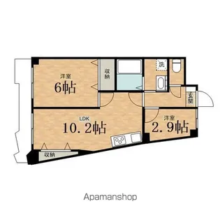 INOVE日野台【4階】の間取り