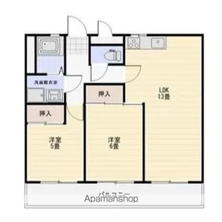 センチュリーコウワ【3E号室】の間取り