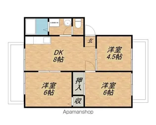ルミエールK【203号室】の間取り