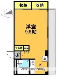 玉川第一ビル【205号室】の間取り