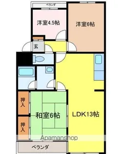 エクセレント白山【2階】の間取り