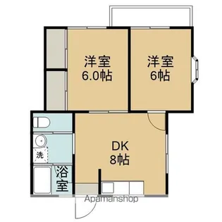 ドミールアキA【1階】の間取り