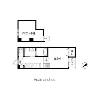アモール枇杷島【1階】の間取り