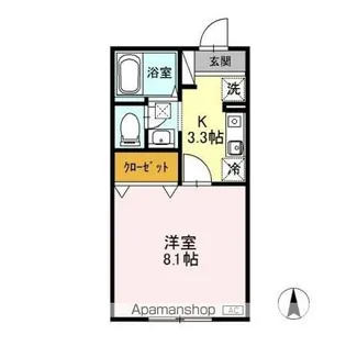 マイルド A【1階】の間取り