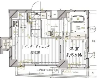 レガリス高円寺【10階】の間取り