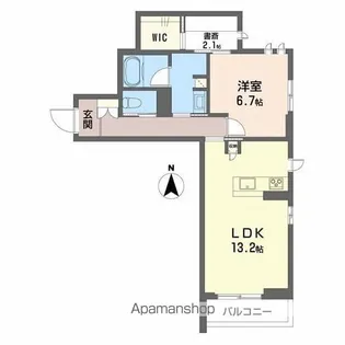 ロイヤルグランコート虎丸【2階】の間取り