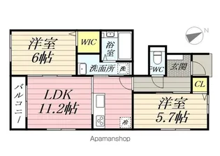 アムール久喜A棟【1階】の間取り