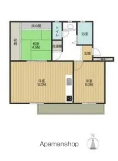 公団高塚団地1街区8棟【501号室】の間取り