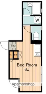 フェリーチェ中野坂上【101号室】の間取り