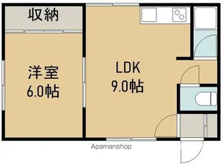 福寿荘【A号室】の間取り