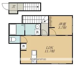 IL MIO CAMPOⅡ【2階】の間取り