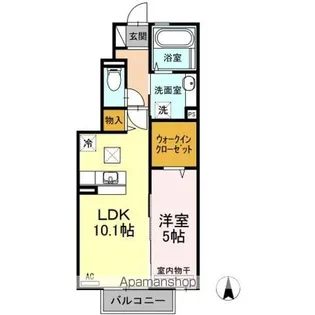 ロゼ トレフル A棟【1階】の間取り
