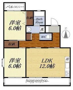 ロイヤルハイツ【Ⅰ202号室】の間取り