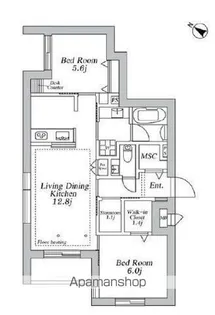 GREEN CREST【306号室】の間取り
