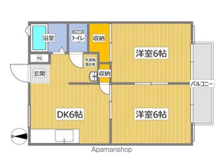 ハイツTSUKUBA【A102号室】の間取り