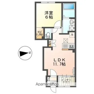 セラヴィ【1階】の間取り