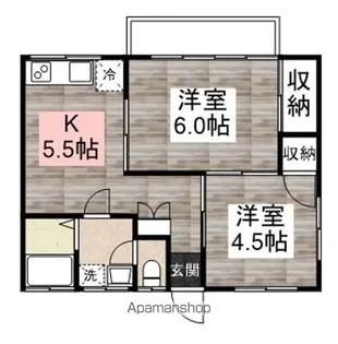 宮田荘【2階】の間取り