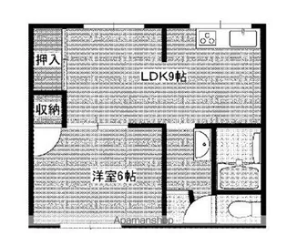 ハイツ山西 3【-3号室】の間取り