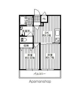ダイヤモンドクレスト南柏【1階】の間取り