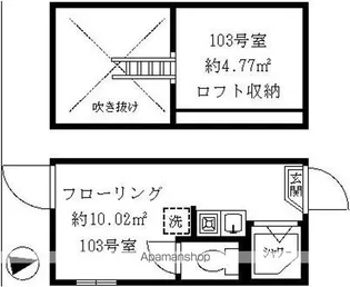 ティ・アーモタルト【1階】の間取り
