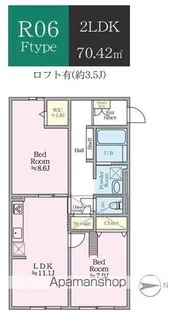 ティーリミテッド【2階】の間取り