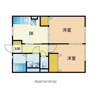 M&S10番館【102号室】の間取り