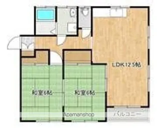 USマンション【1階】の間取り