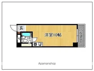 プレアール小戸【1階】の間取り