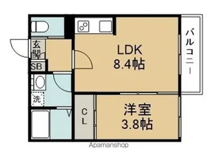 BAU北仙台【3階】の間取り