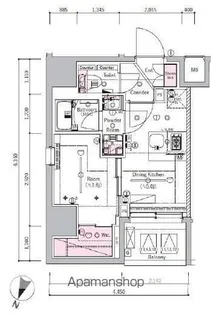 SYFORME SHINKOYASU【8階】の間取り