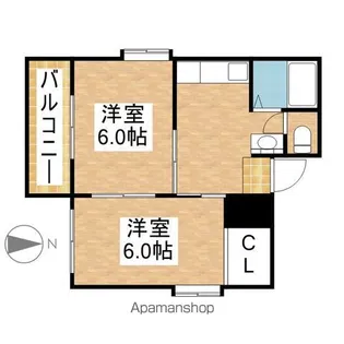 メゾン川崎【302号室】の間取り