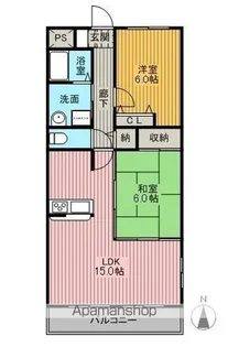 フォーサイト南鶉【4階】の間取り