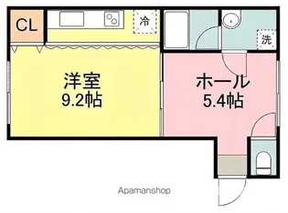 グランディS【5階】の間取り