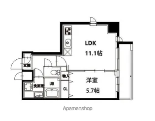 エム・グランヴィア駒形【10階】の間取り