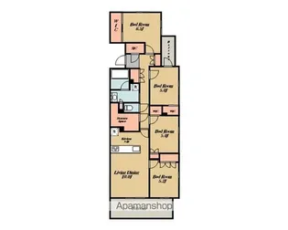 東京都武蔵野市境1丁目【マンション】の間取り