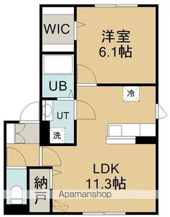 ウィルモア白鳥【2階】の間取り
